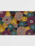Rechteckige Kokos-Türmatte mit Blumenmuster für den Außenbereich